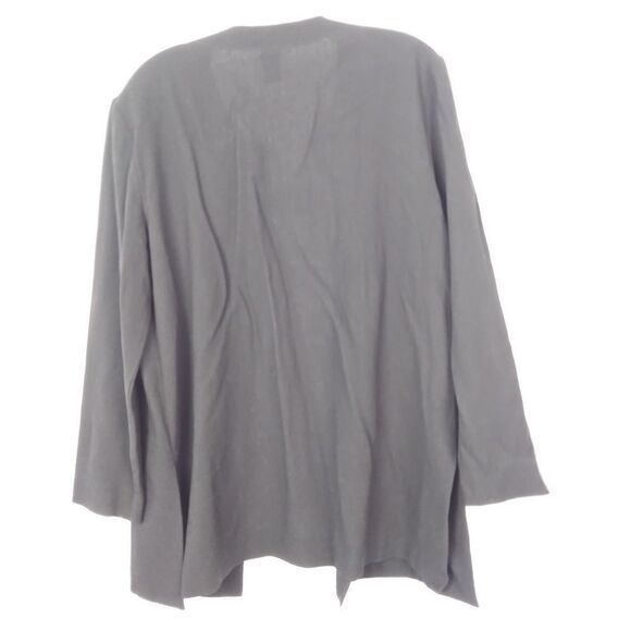 Eileen Fisher 100% wool black cardigan size M - Picture 4 of 4